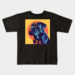 Mastiff in 80's Kids T-Shirt